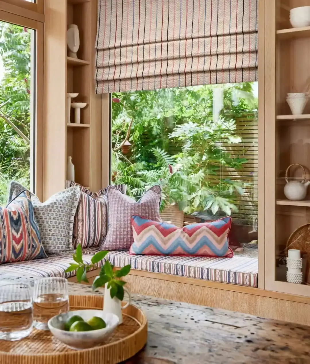 Made-to-order linen Roman blinds by a trade Roman blinds manufacturer